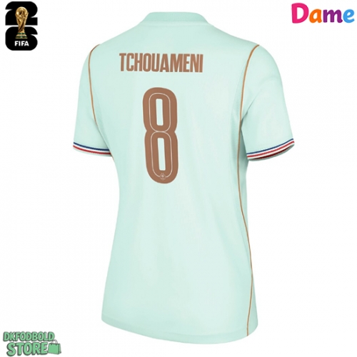 Frankrig Aurelien Tchouameni #8 Replika Udebanetrøje Dame VM 2026 Kortærmet